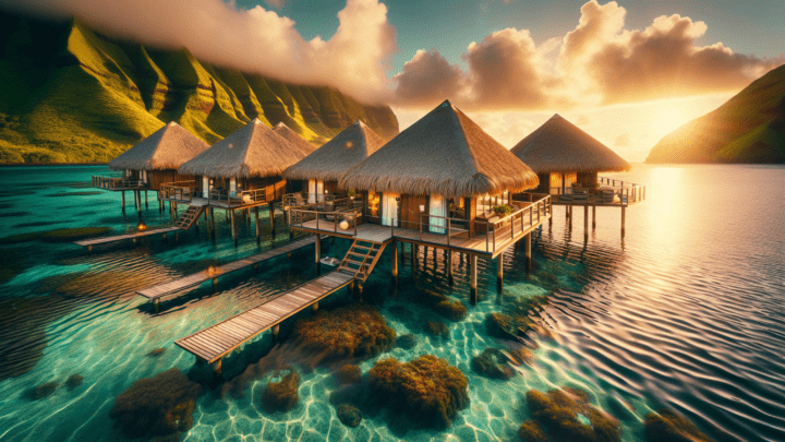 Wasserbungalows über der Lagune – exklusives Inselerlebnis