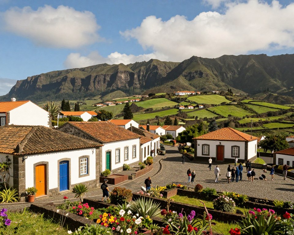 Corvo Sehenswürdigkeiten Historische Ansicht