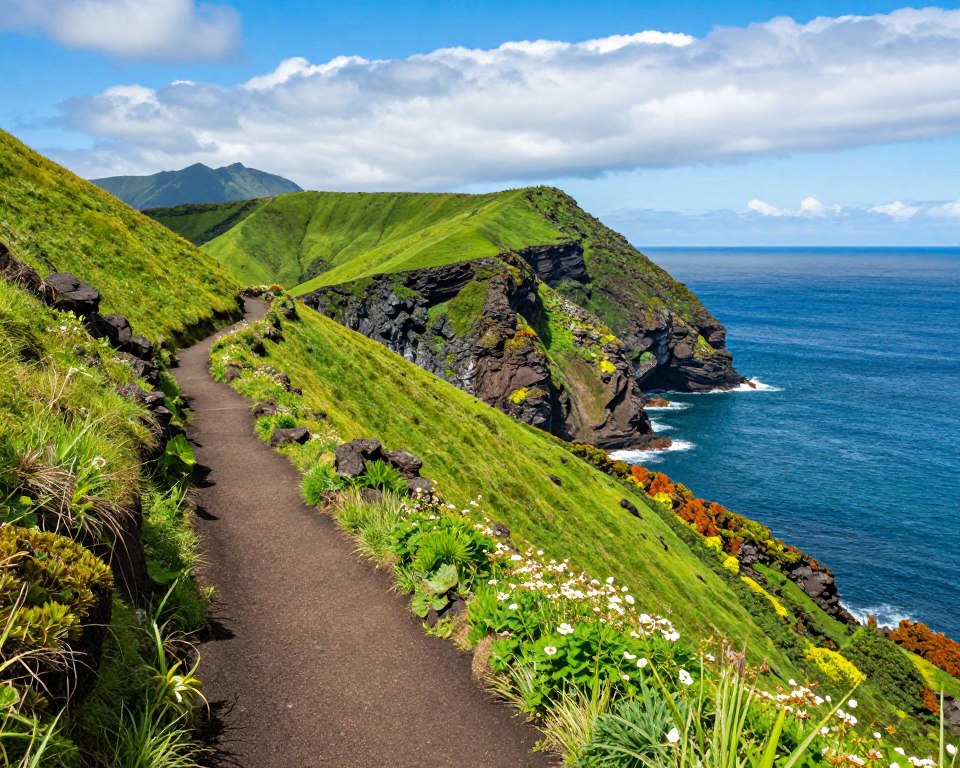 Wanderwege Azoren Landschaft